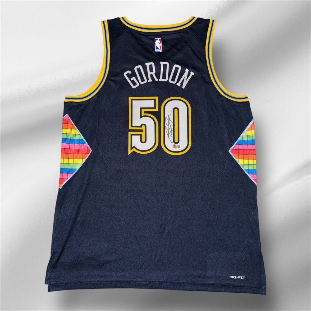 AARON GORDON SIGNED JERSEY DENVER NUGGETS ARIZONA WILDCATS BRAND NEW + COA!!